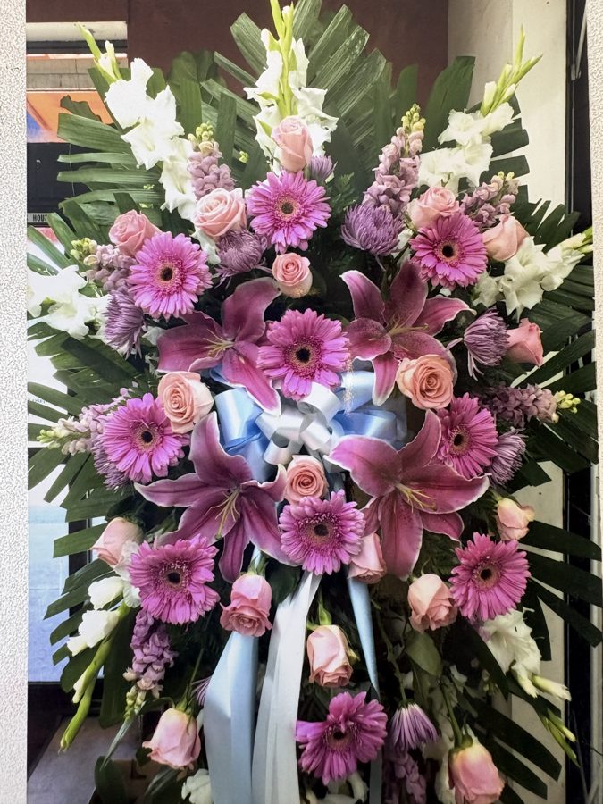 丧礼花艺作品