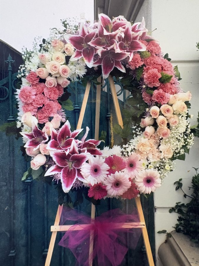 丧礼花艺作品