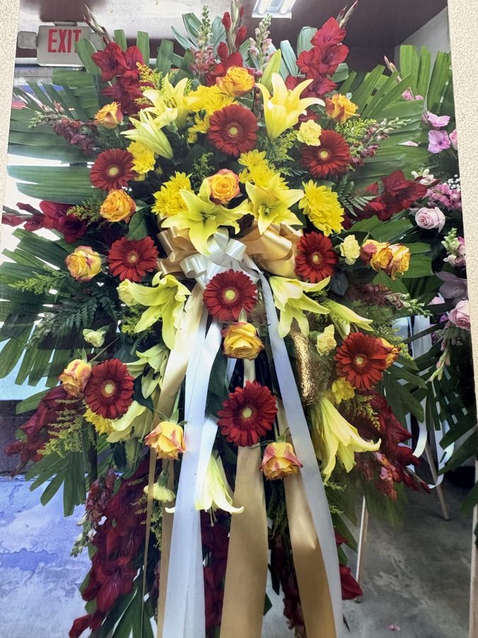 丧礼花艺作品